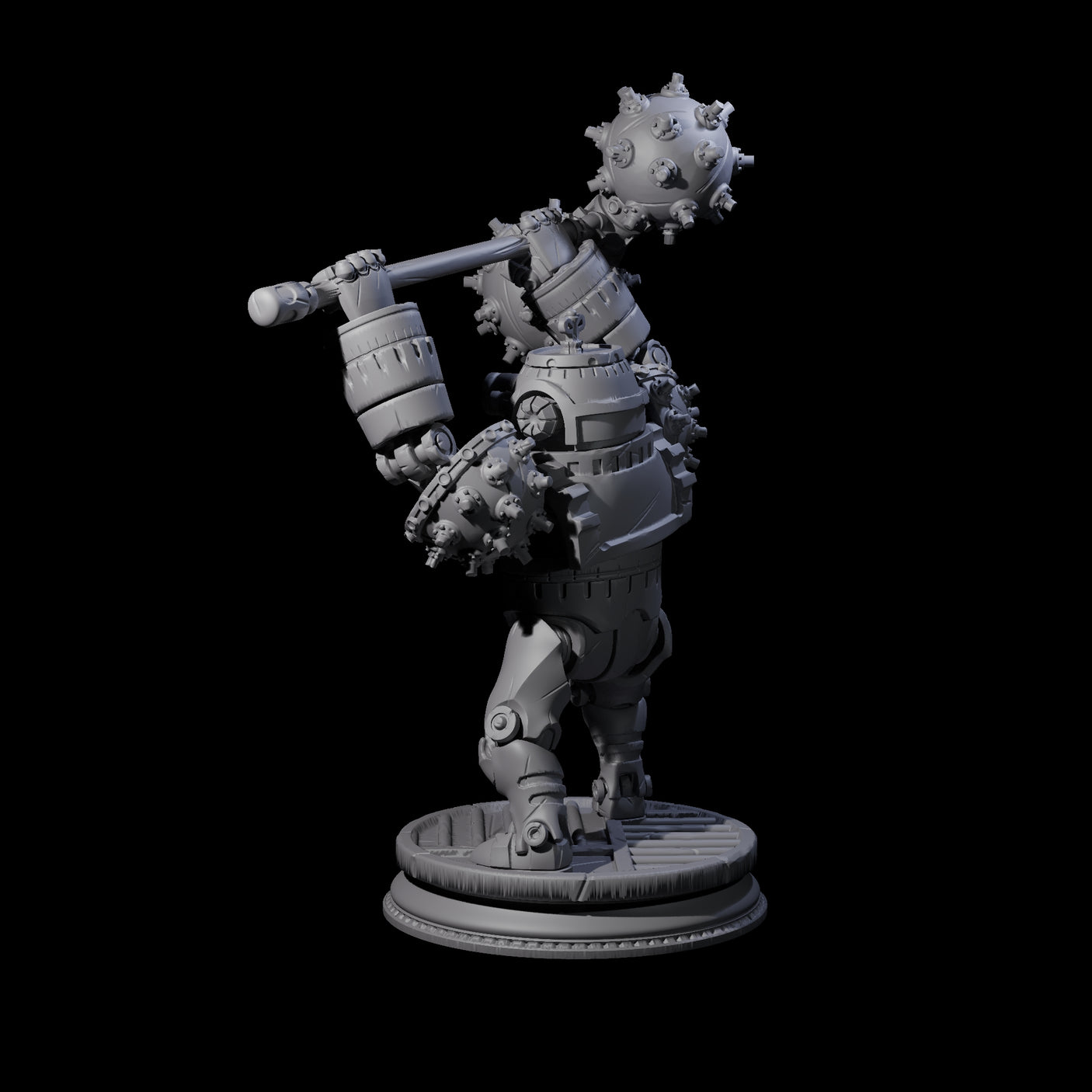 Ticking Clockwork Soldier C Miniature for Dungeons and Dragons, Pathfinder or other TTRPGs