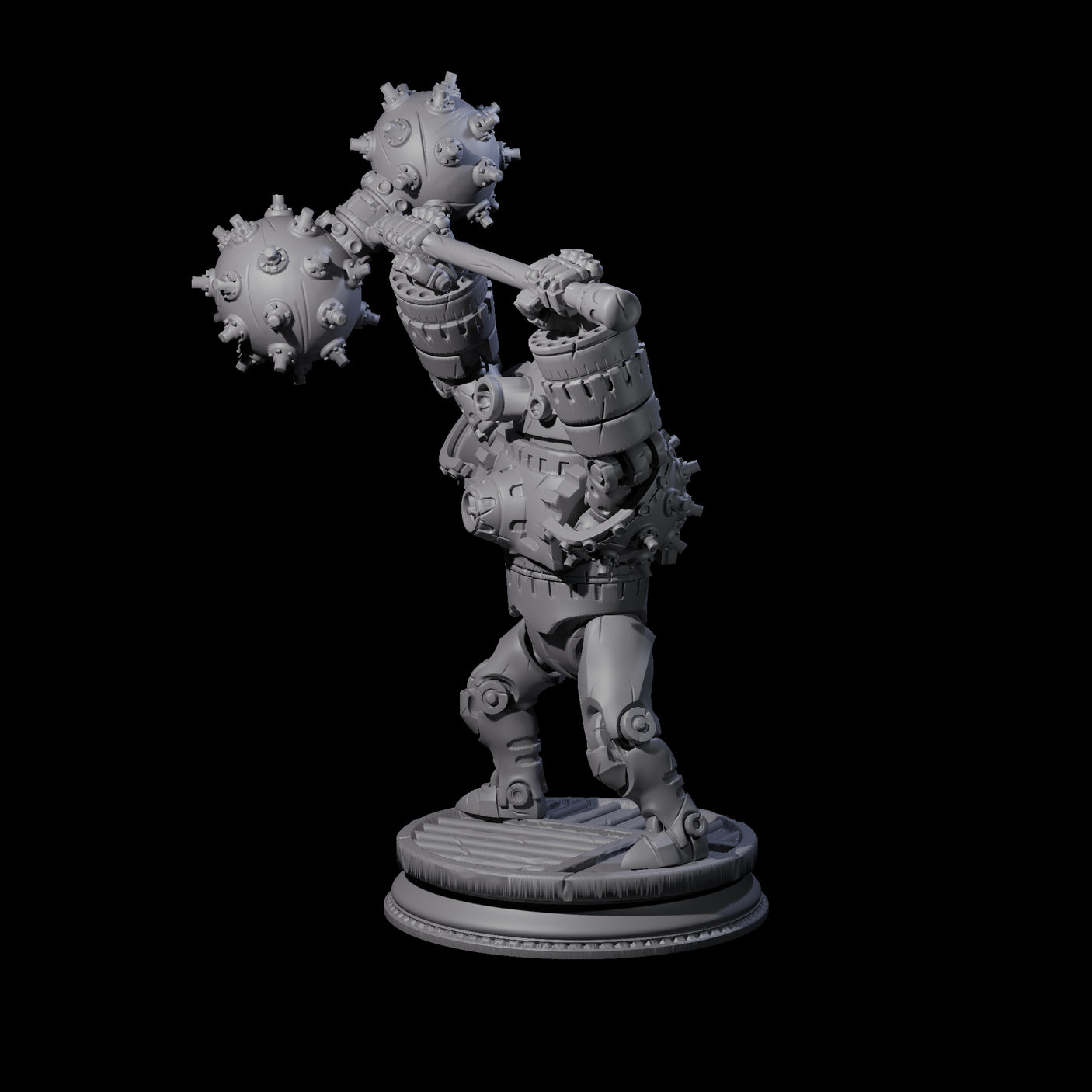 Ticking Clockwork Soldier C Miniature for Dungeons and Dragons, Pathfinder or other TTRPGs
