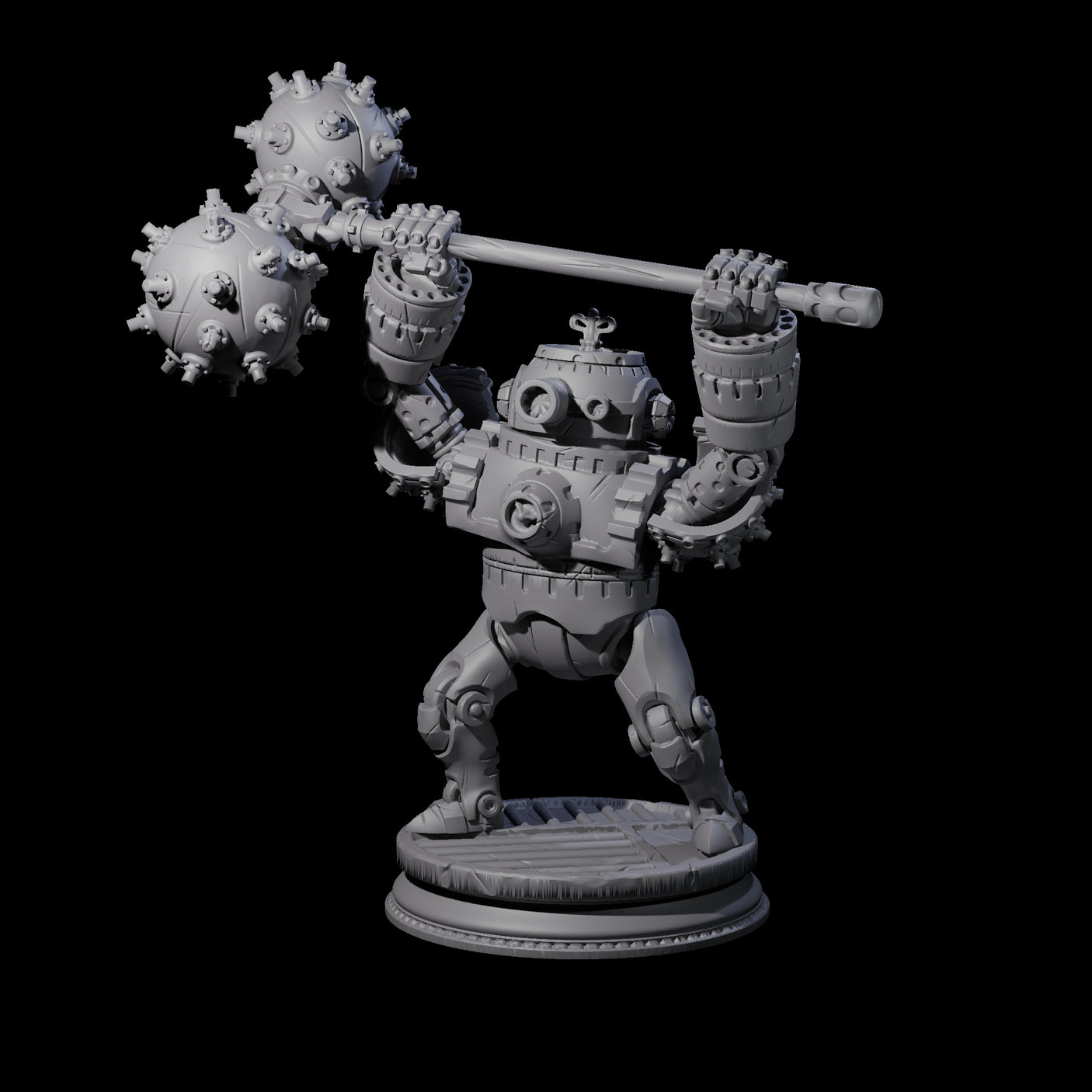 Ticking Clockwork Soldier C Miniature for Dungeons and Dragons, Pathfinder or other TTRPGs