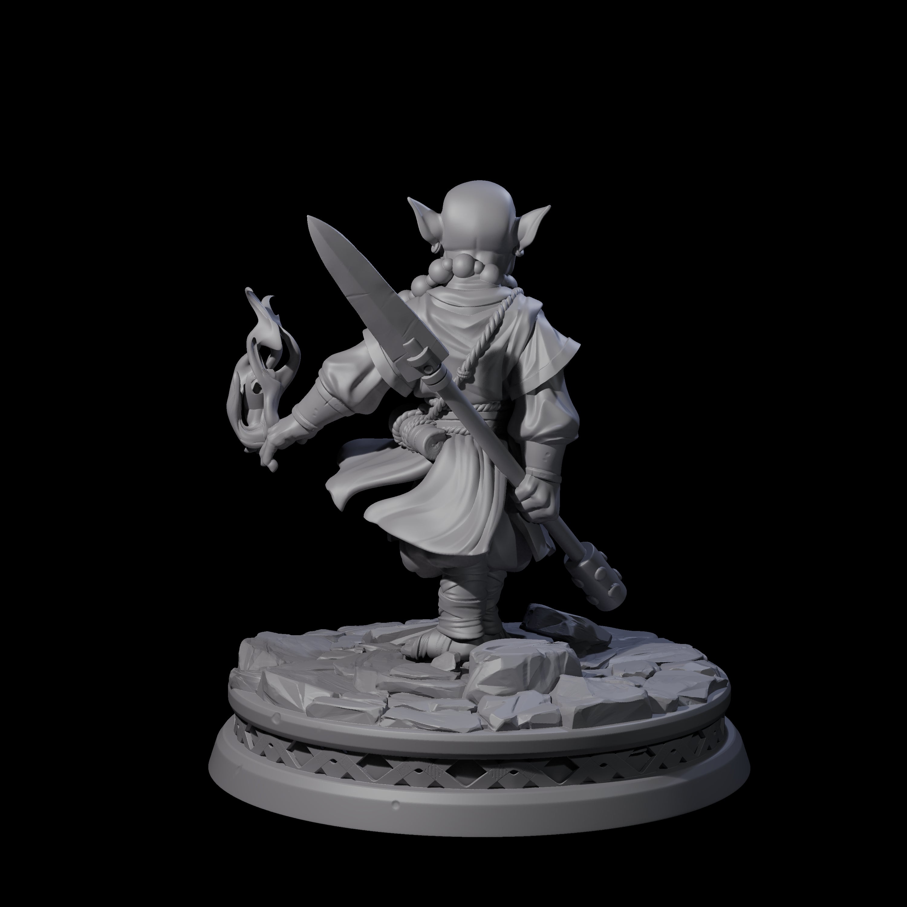 Tidy Goblin Monk Miniature for Dungeons and Dragons, Pathfinder or other TTRPGs
