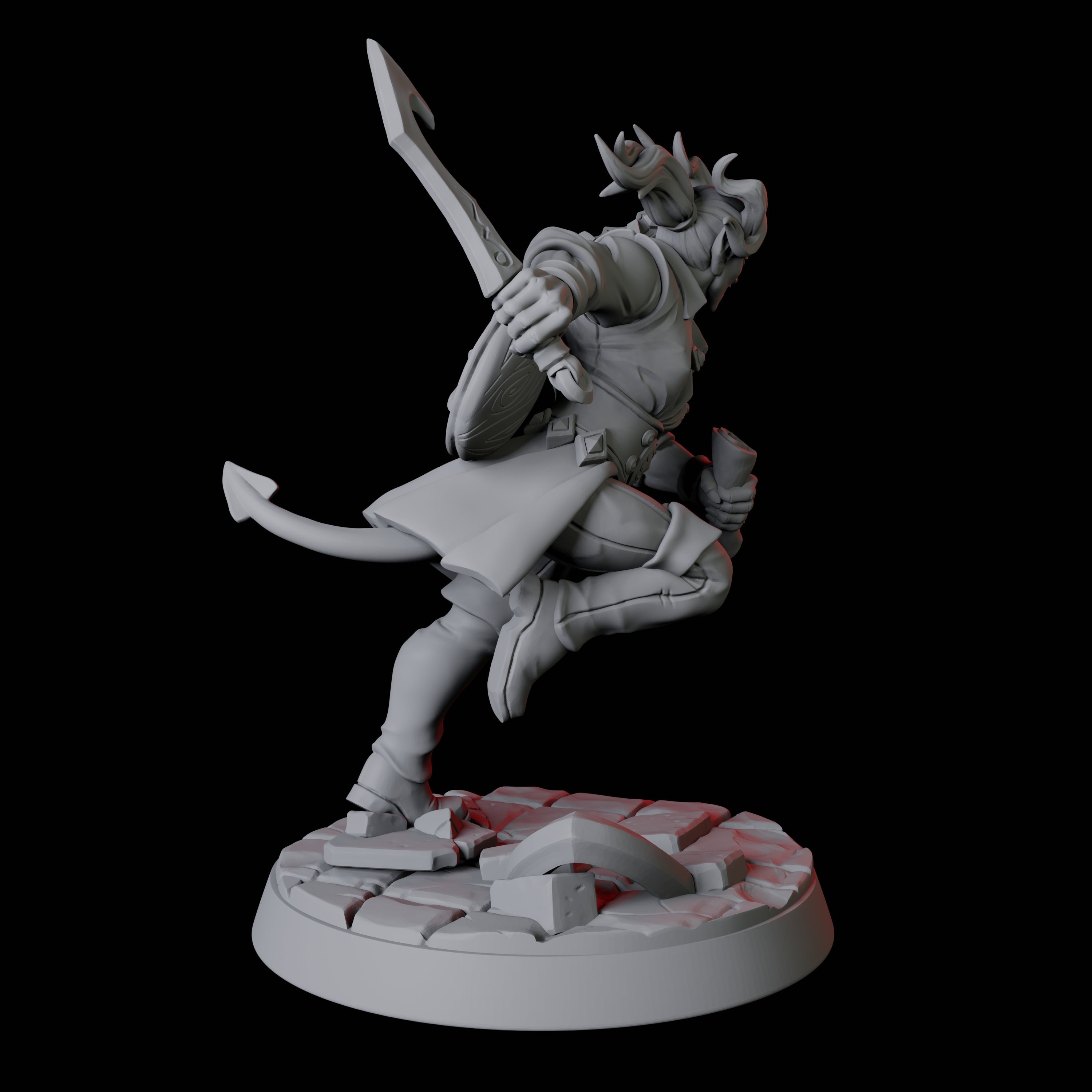 Tiefling Bard A Miniature for Dungeons and Dragons, Pathfinder or other TTRPGs