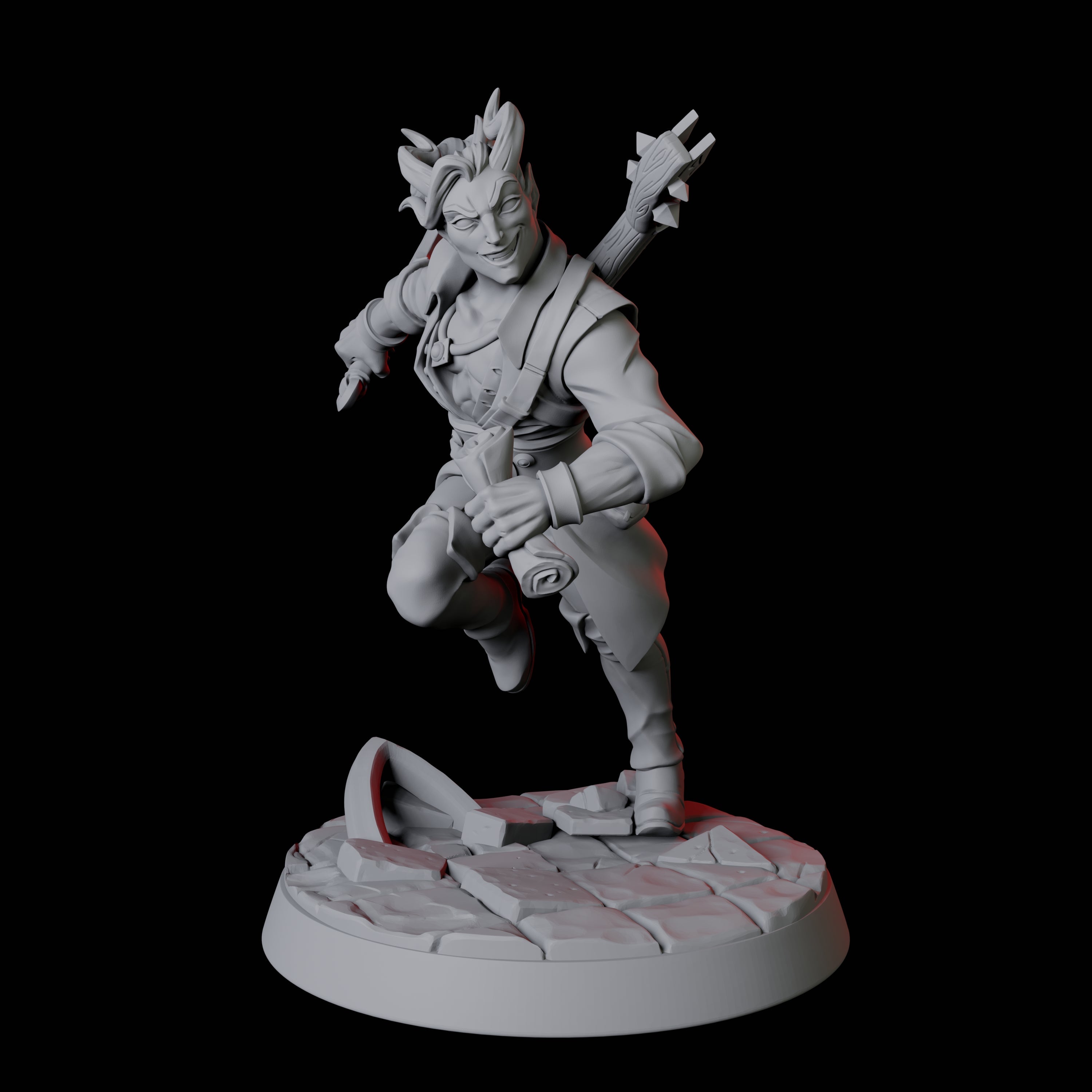 Tiefling Bard A Miniature for Dungeons and Dragons, Pathfinder or other TTRPGs