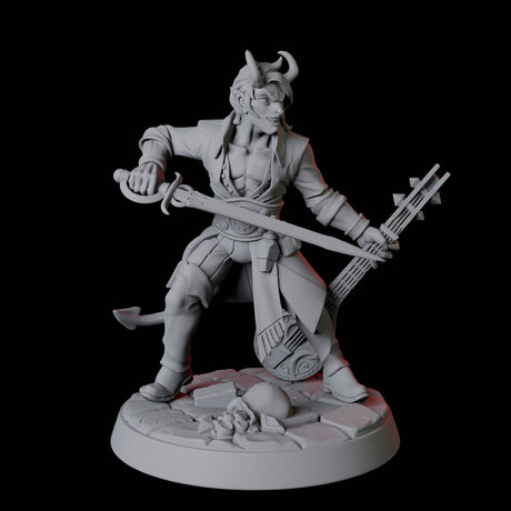 Tiefling Bard B Miniature for Dungeons and Dragons, Pathfinder or other TTRPGs
