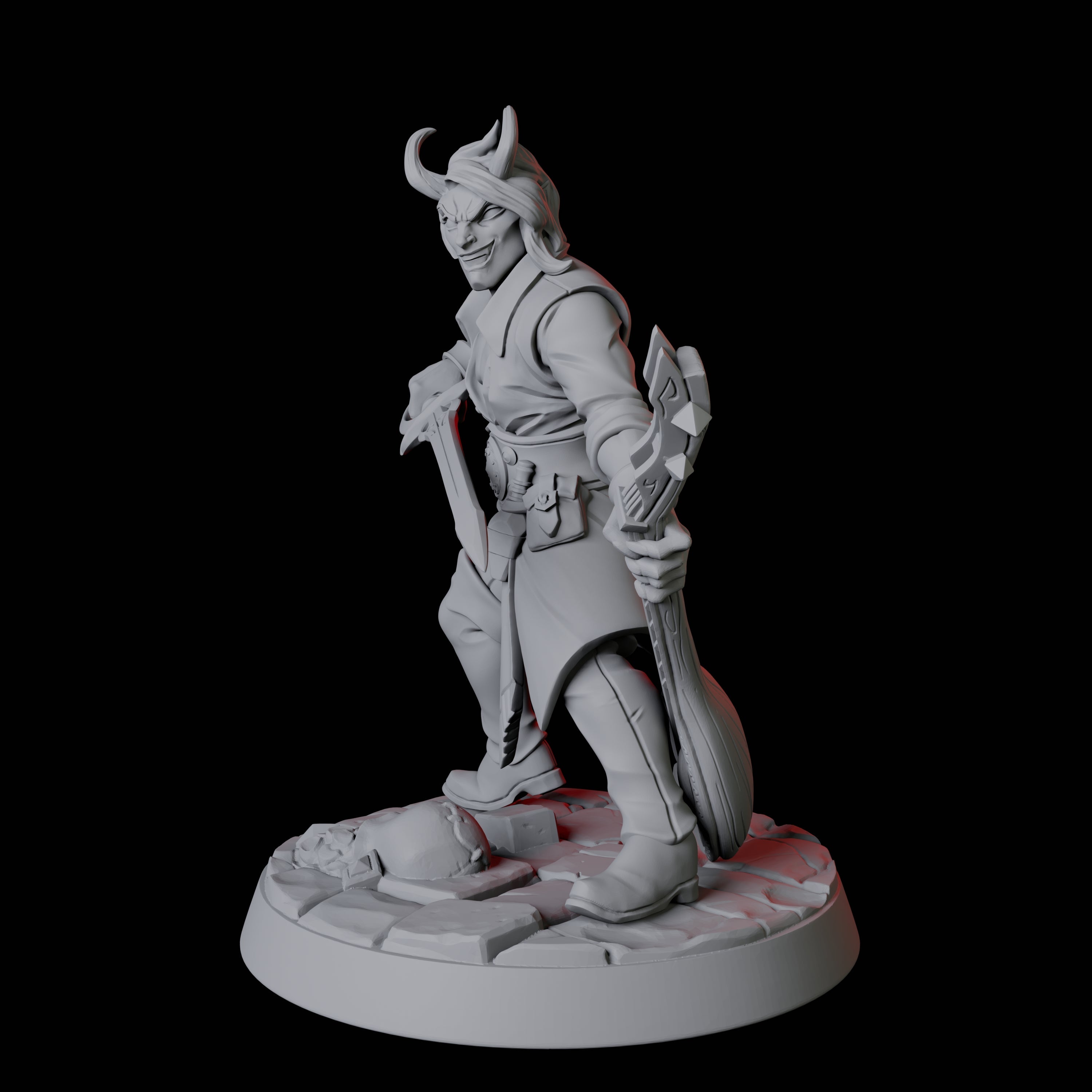 Tiefling Bard B Miniature for Dungeons and Dragons, Pathfinder or other TTRPGs