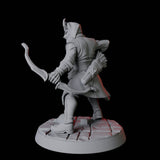 Tiefling Fighter B Miniature for Dungeons and Dragons, Pathfinder or other TTRPGs