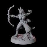 Tiefling Fighter F Miniature for Dungeons and Dragons, Pathfinder or other TTRPGs
