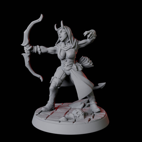 Tiefling Fighter F Miniature for Dungeons and Dragons, Pathfinder or other TTRPGs