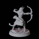 Tiefling Fighter F Miniature for Dungeons and Dragons, Pathfinder or other TTRPGs