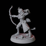 Tiefling Fighter F Miniature for Dungeons and Dragons, Pathfinder or other TTRPGs