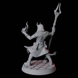 Tiefling Magic Caster C Miniature for Dungeons and Dragons, Pathfinder or other TTRPGs