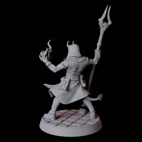 Tiefling Magic Caster C Miniature for Dungeons and Dragons, Pathfinder or other TTRPGs