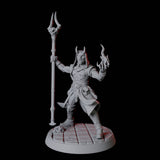 Tiefling Magic Caster C Miniature for Dungeons and Dragons, Pathfinder or other TTRPGs