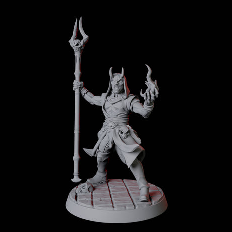 Tiefling Magic Caster C Miniature for Dungeons and Dragons, Pathfinder or other TTRPGs