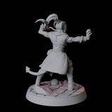 Tiefling Monk F Miniature for Dungeons and Dragons, Pathfinder or other TTRPGs