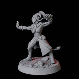 Tiefling Monk F Miniature for Dungeons and Dragons, Pathfinder or other TTRPGs