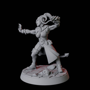 Tiefling Monk F Miniature for Dungeons and Dragons, Pathfinder or other TTRPGs
