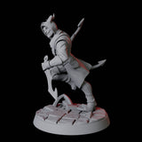 Tiefling Rogue A Miniature for Dungeons and Dragons, Pathfinder or other TTRPGs
