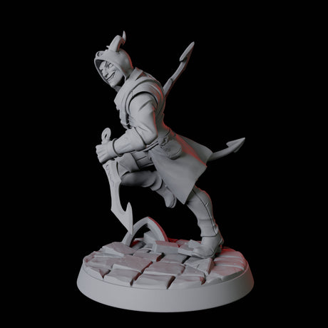 Tiefling Rogue A Miniature for Dungeons and Dragons, Pathfinder or other TTRPGs