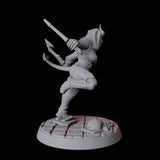 Tiefling Rogue D Miniature for Dungeons and Dragons, Pathfinder or other TTRPGs