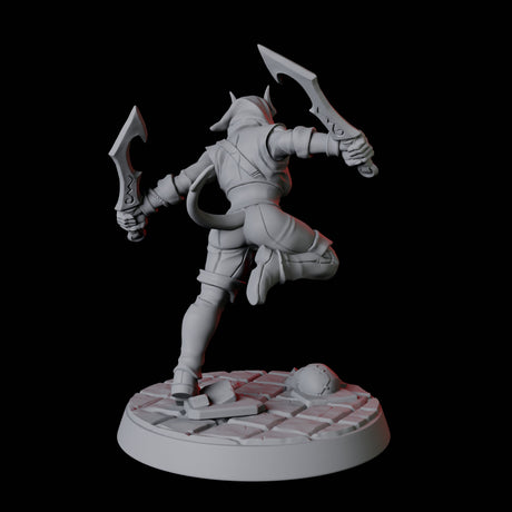 Tiefling Rogue D Miniature for Dungeons and Dragons, Pathfinder or other TTRPGs