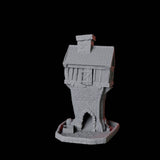 Tiled Cottage Dice Tower Miniature for Dungeons and Dragons, Pathfinder or other TTRPGs