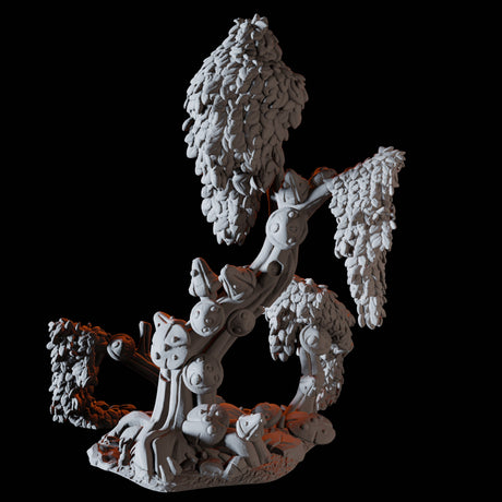 Tiny Tree Mushroom Miniature for Dungeons and Dragons, Pathfinder or other TTRPGs