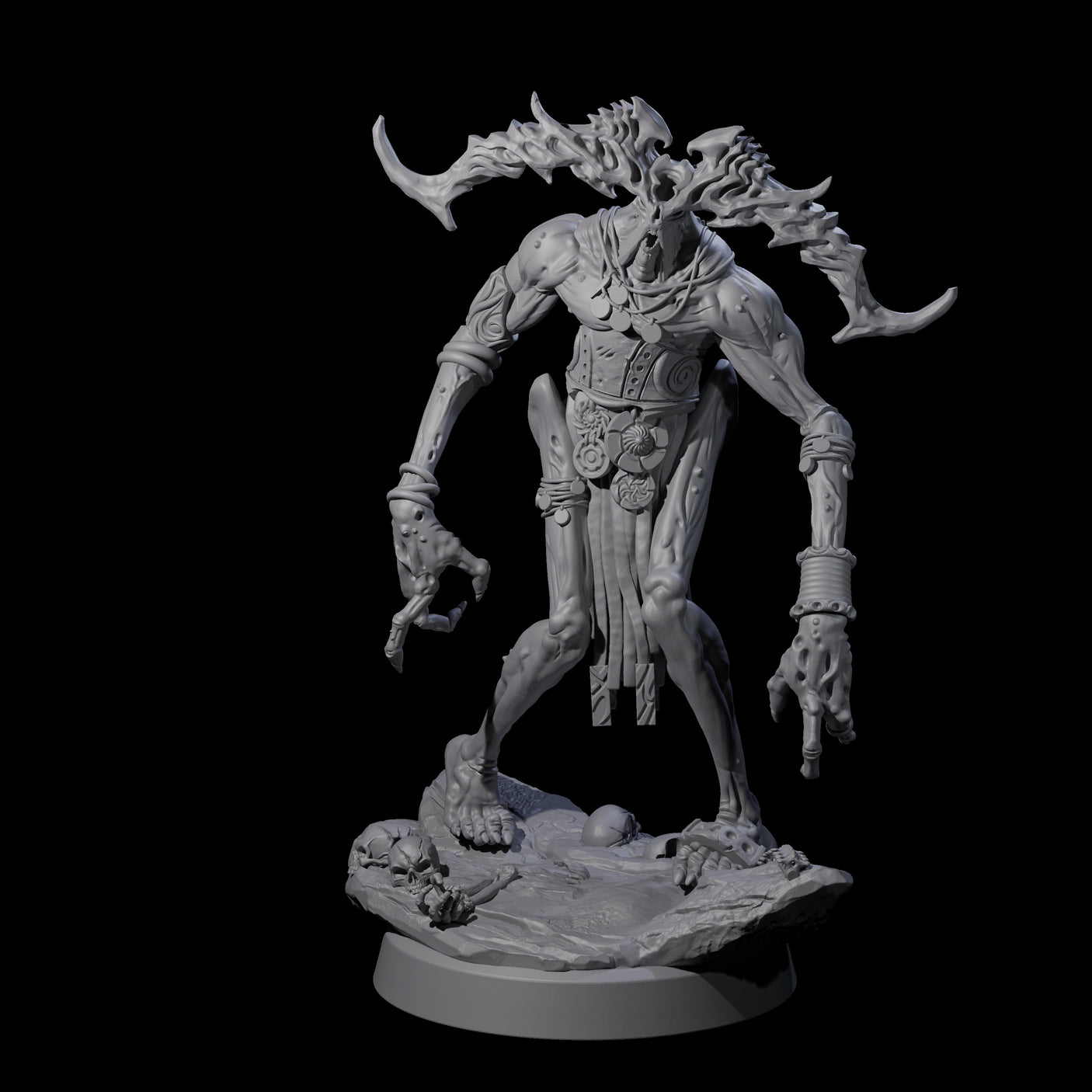 Toiling Horror Miniature for Dungeons and Dragons, Pathfinder or other TTRPGs