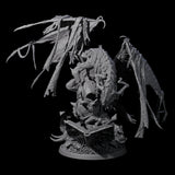 Tome Dragon - Horder of Knowledge Miniature for Dungeons and Dragons, Pathfinder or other TTRPGs