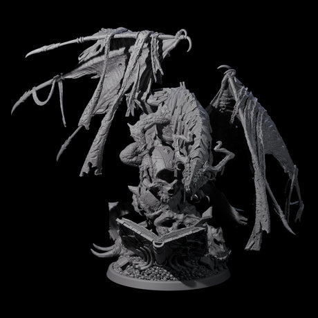 Tome Dragon - Horder of Knowledge Miniature for Dungeons and Dragons, Pathfinder or other TTRPGs