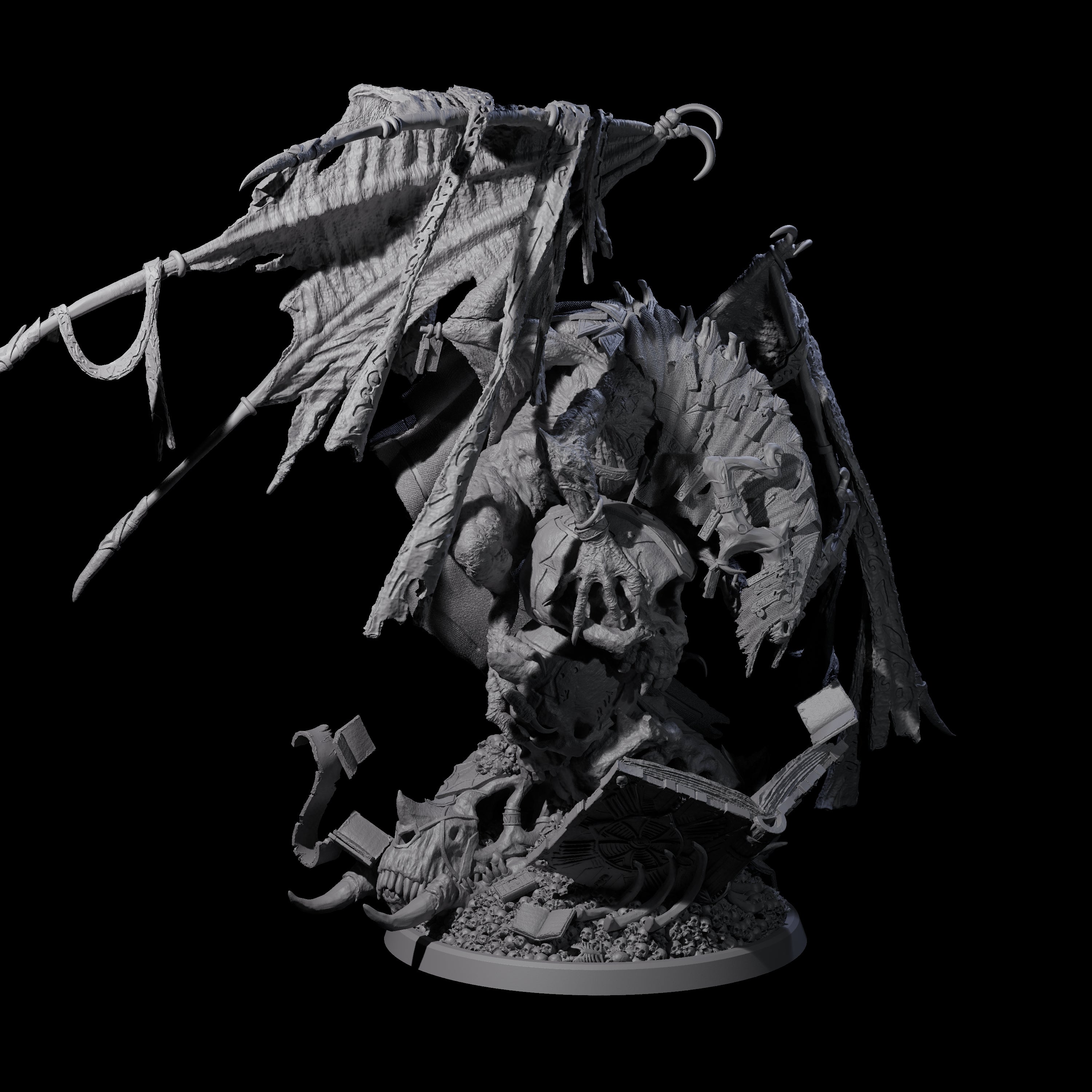 Tome Dragon - Horder of Knowledge Miniature for Dungeons and Dragons, Pathfinder or other TTRPGs