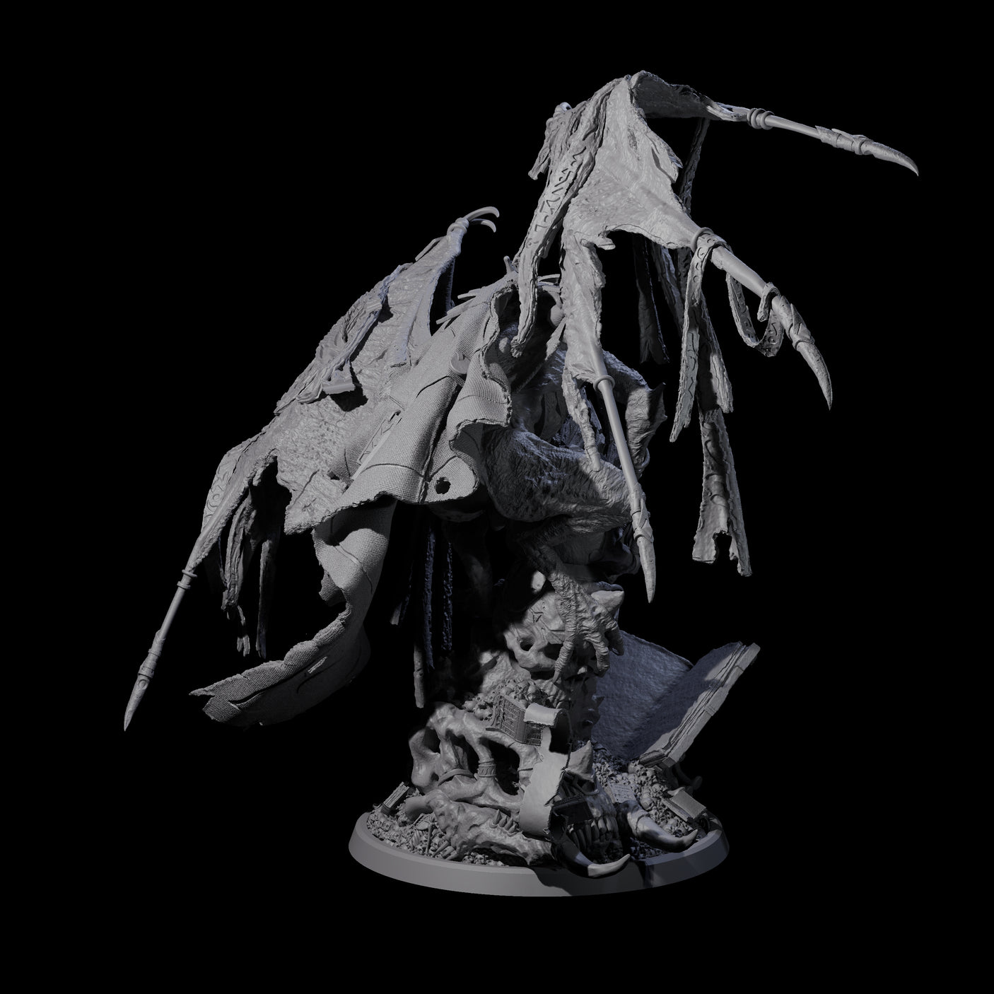 Tome Dragon - Horder of Knowledge Miniature for Dungeons and Dragons, Pathfinder or other TTRPGs