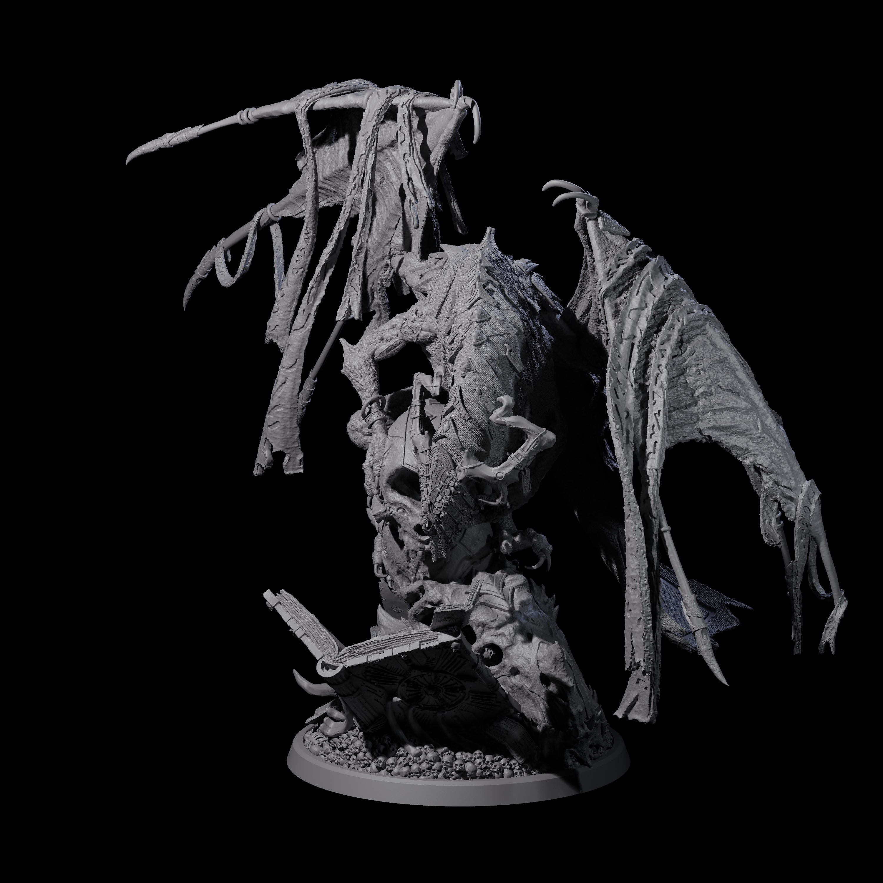 Tome Dragon - Horder of Knowledge Miniature for Dungeons and Dragons, Pathfinder or other TTRPGs