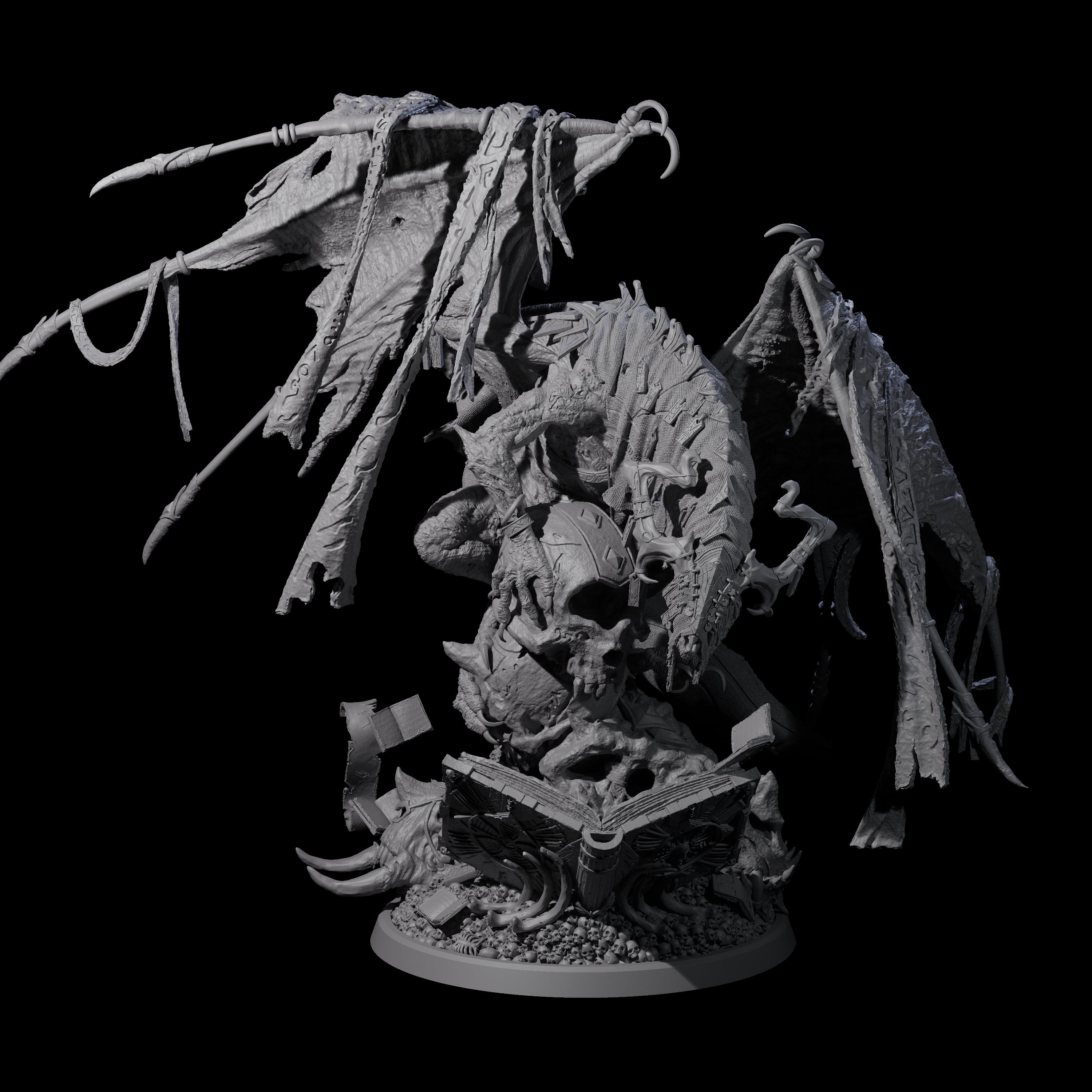 Tome Dragon - Horder of Knowledge Miniature for Dungeons and Dragons, Pathfinder or other TTRPGs