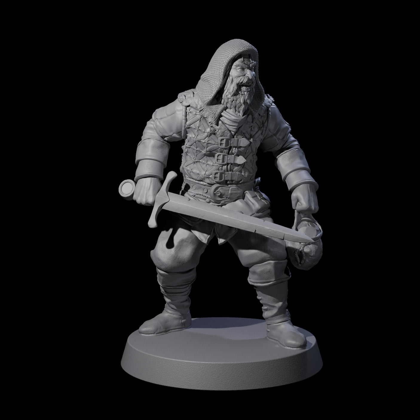 Toothy Bandit A Miniature for Dungeons and Dragons, Pathfinder or other TTRPGs