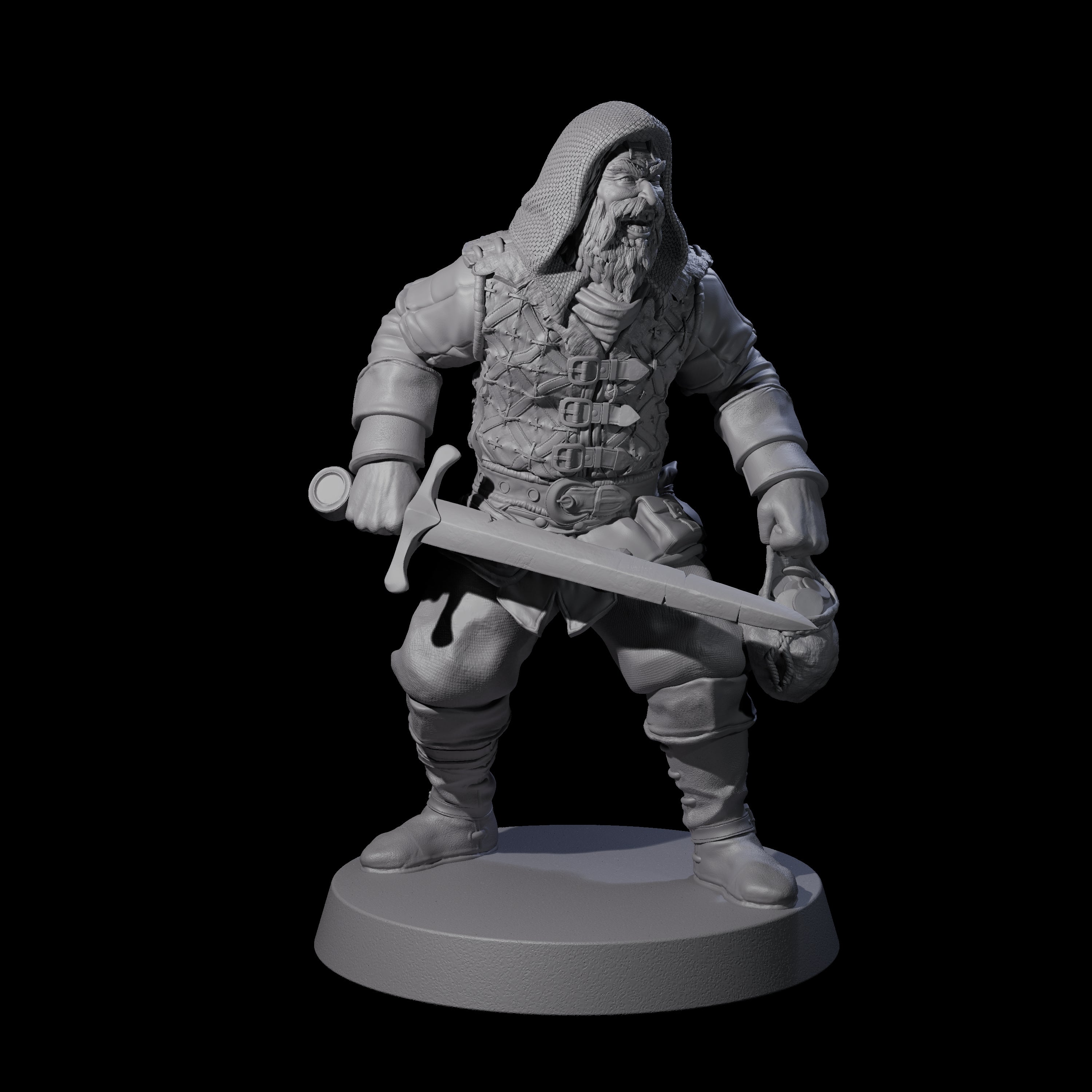 Toothy Bandit A Miniature for Dungeons and Dragons, Pathfinder or other TTRPGs