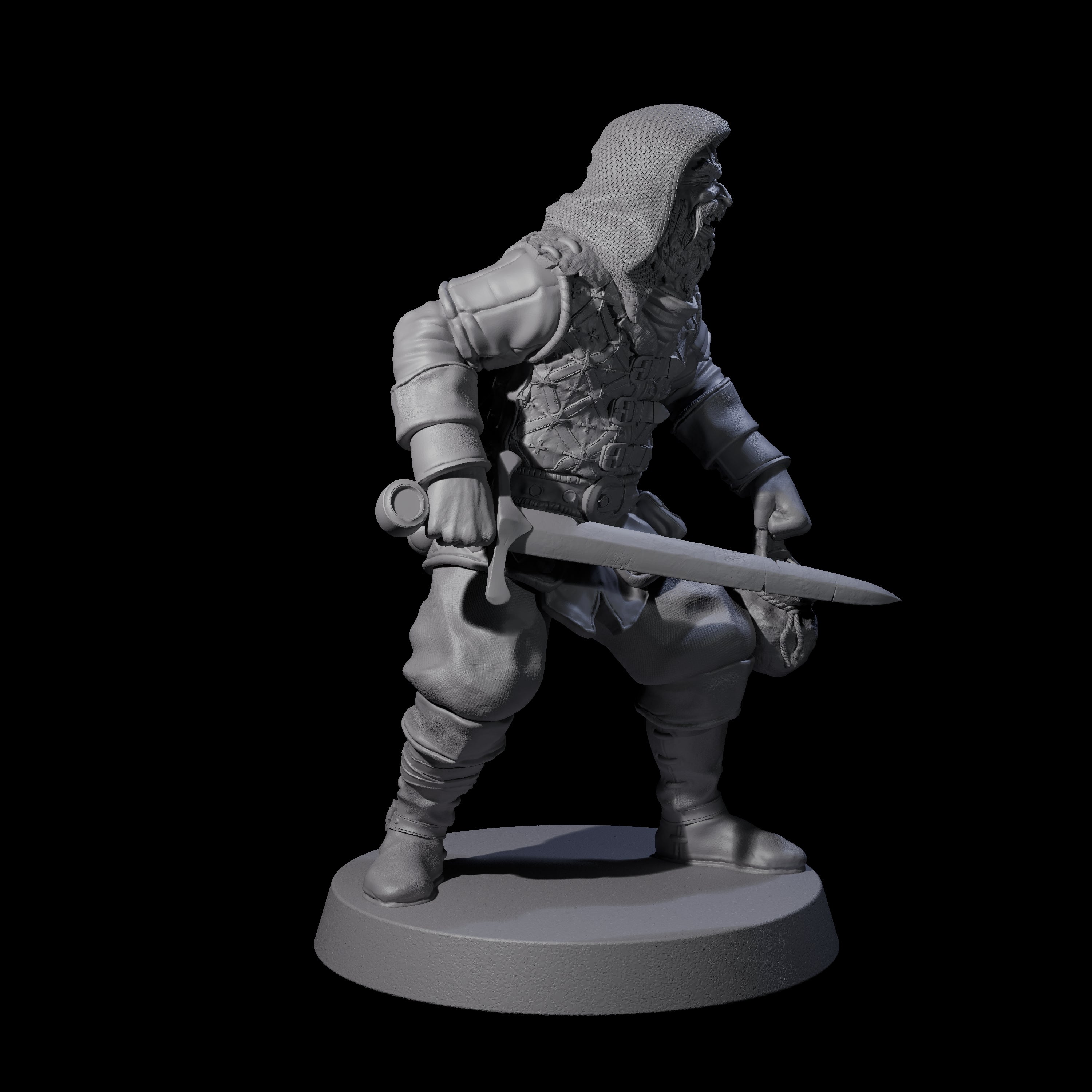 Toothy Bandit A Miniature for Dungeons and Dragons, Pathfinder or other TTRPGs
