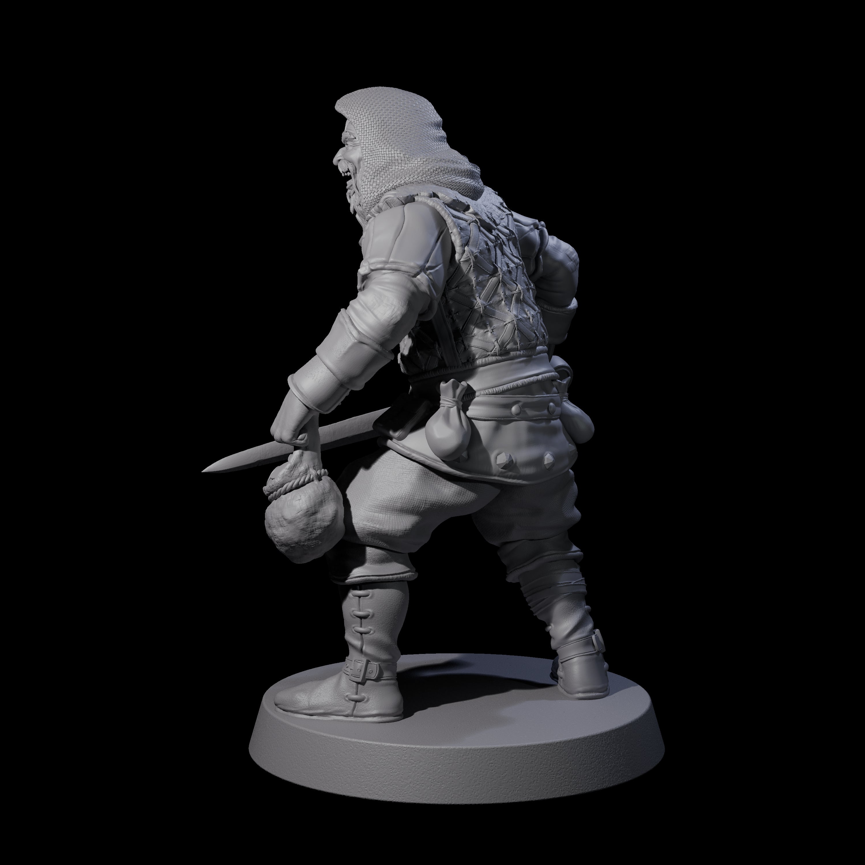 Toothy Bandit A Miniature for Dungeons and Dragons, Pathfinder or other TTRPGs