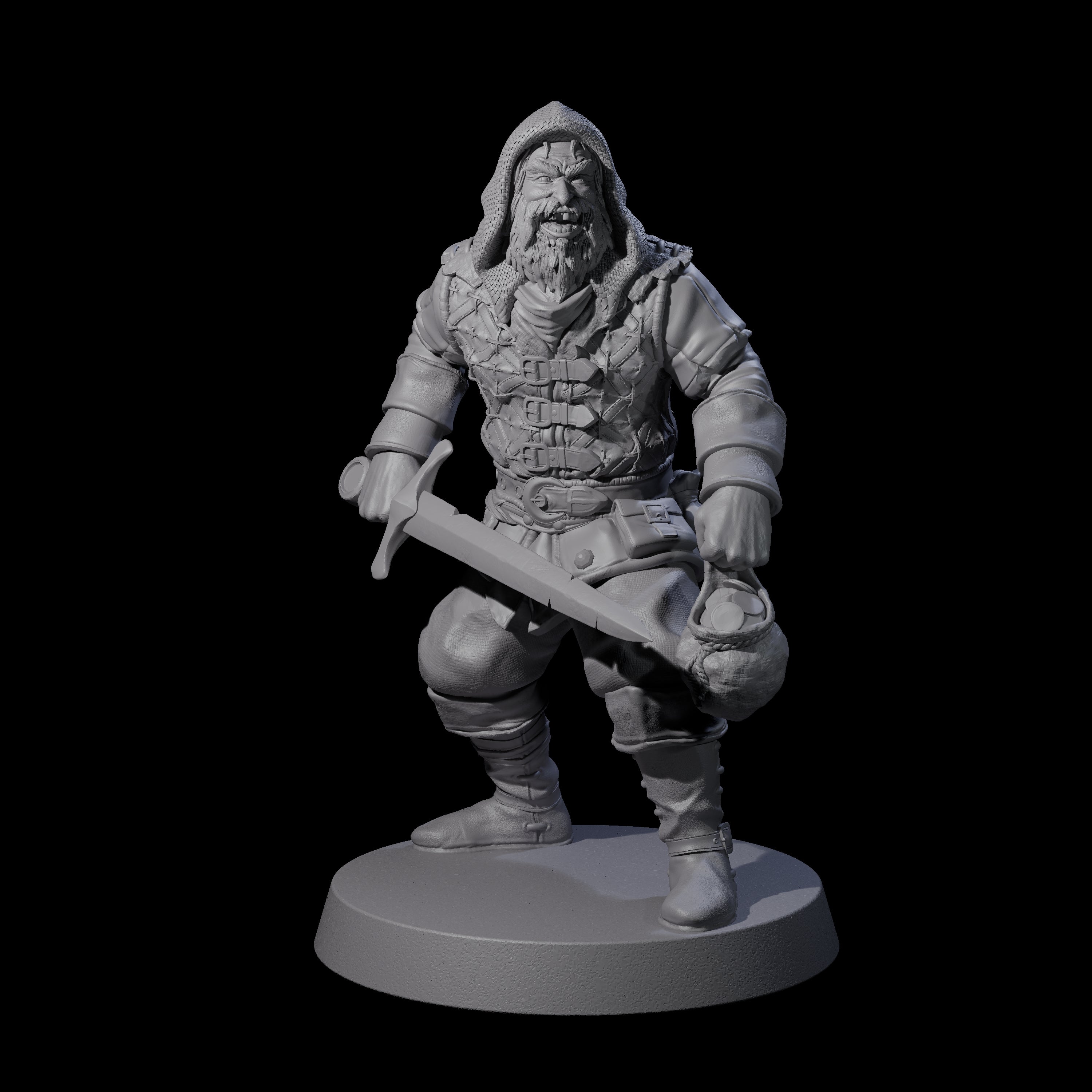 Toothy Bandit A Miniature for Dungeons and Dragons, Pathfinder or other TTRPGs
