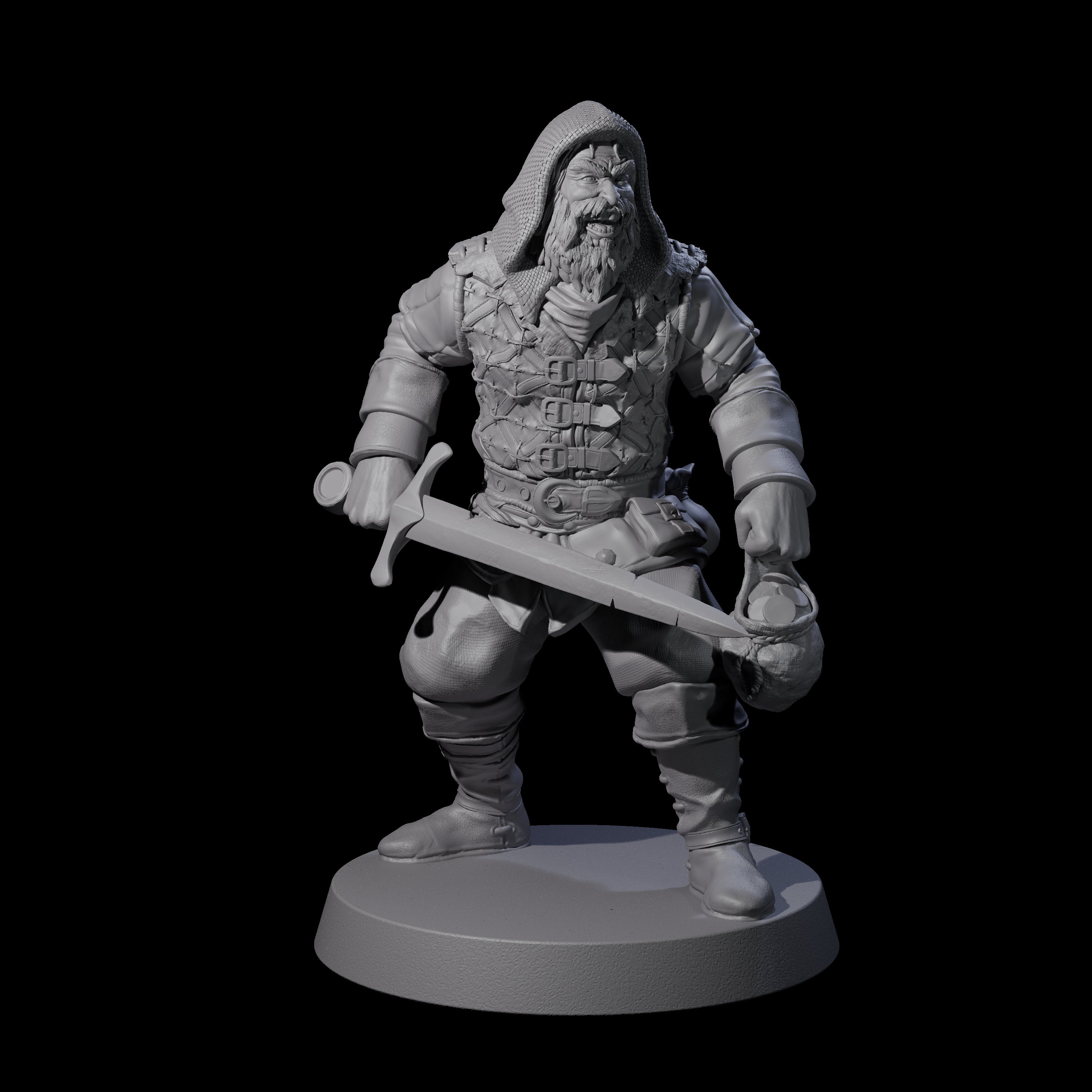 Toothy Bandit A Miniature for Dungeons and Dragons, Pathfinder or other TTRPGs