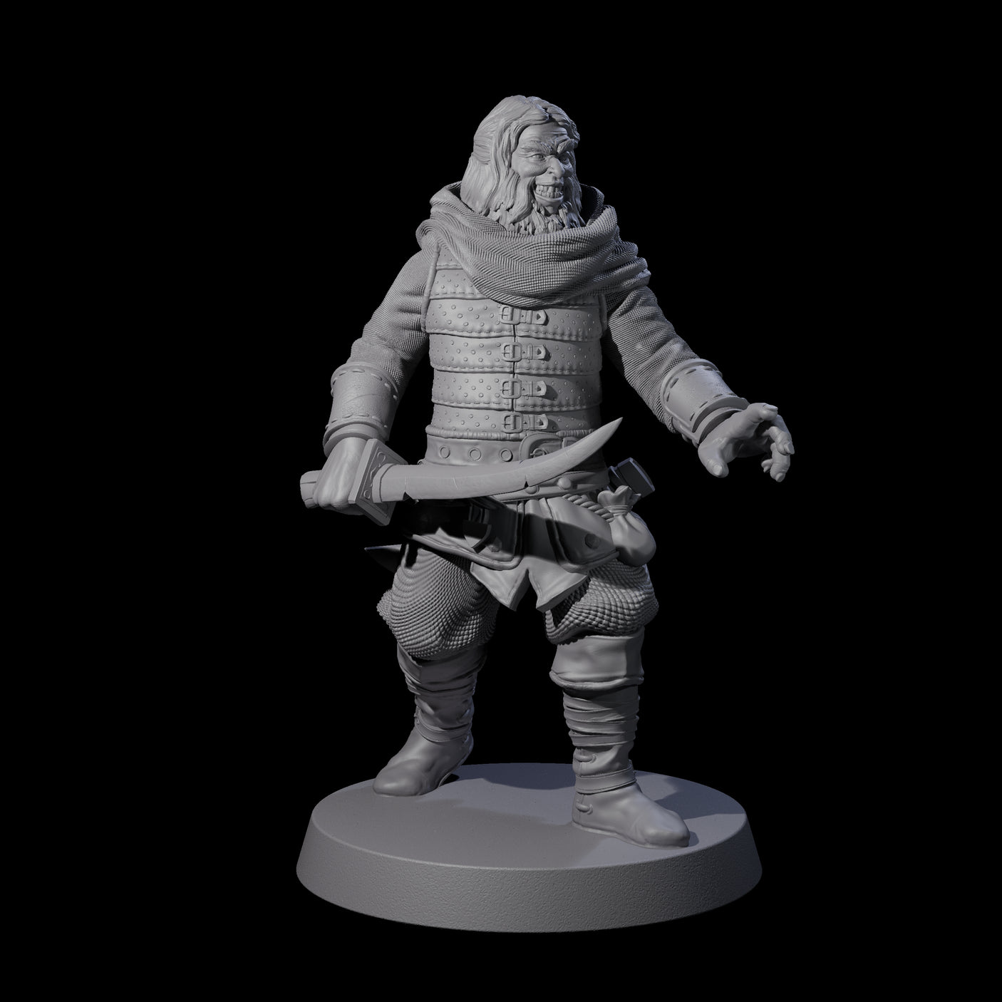 Toothy Bandit B Miniature for Dungeons and Dragons, Pathfinder or other TTRPGs