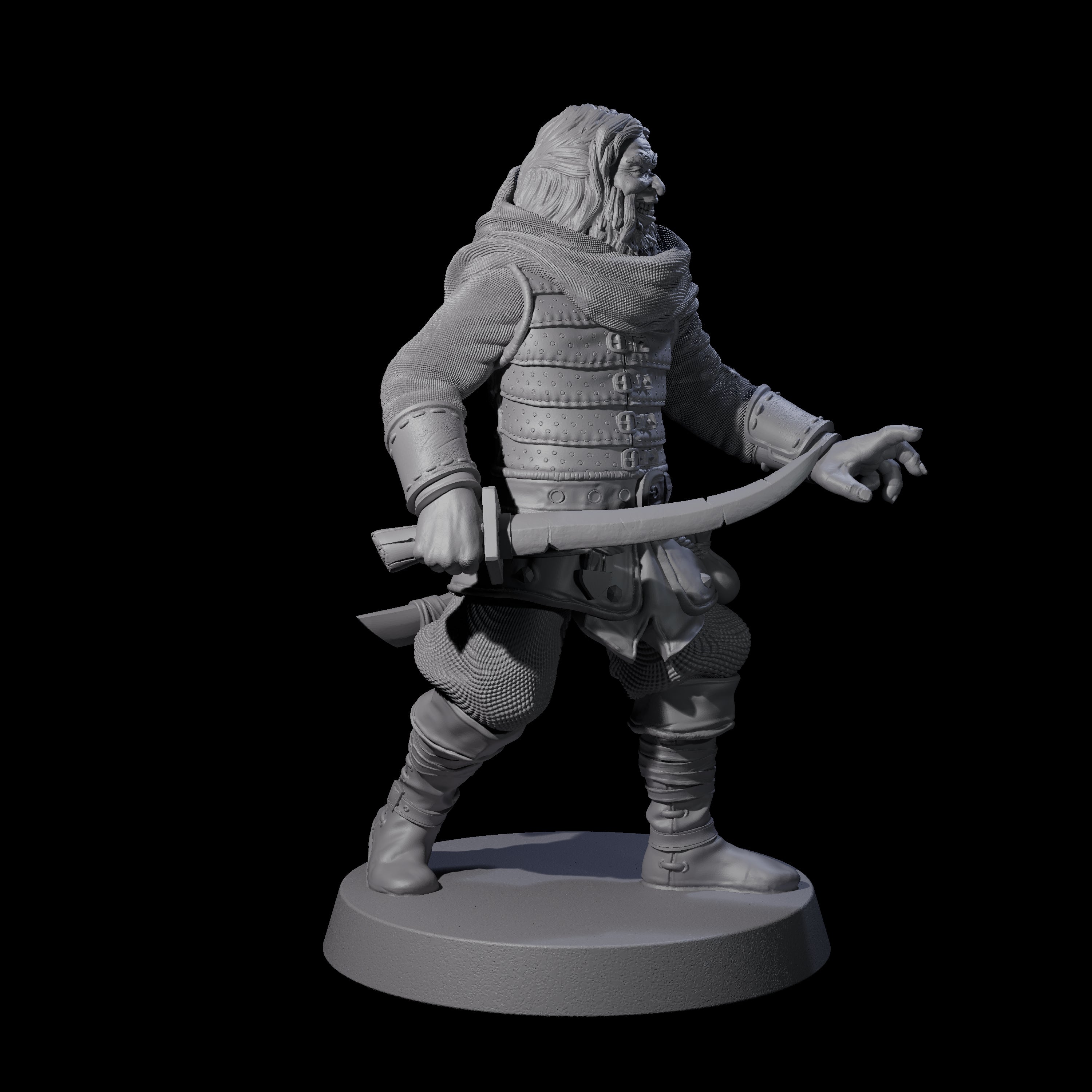 Toothy Bandit B Miniature for Dungeons and Dragons, Pathfinder or other TTRPGs