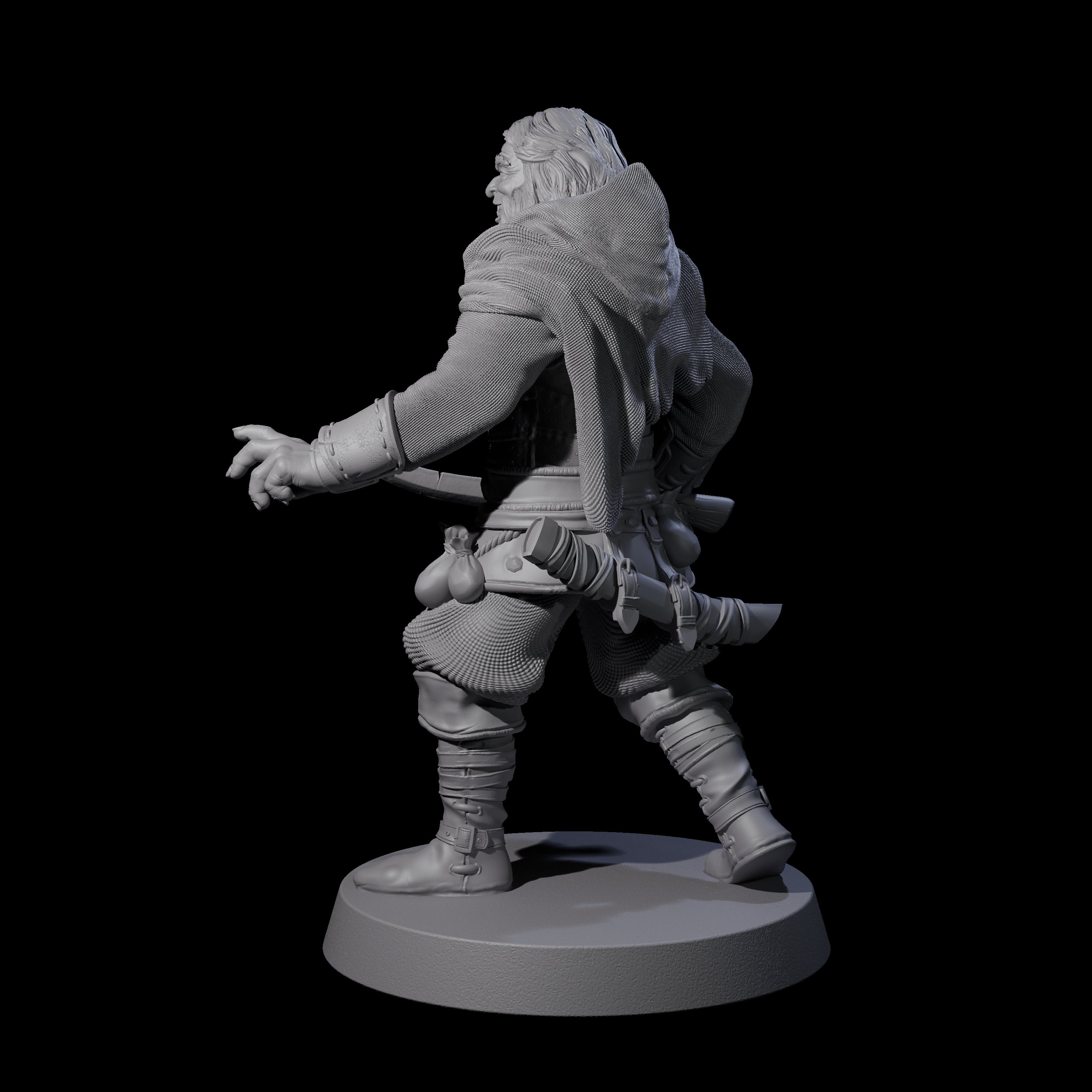 Toothy Bandit B Miniature for Dungeons and Dragons, Pathfinder or other TTRPGs