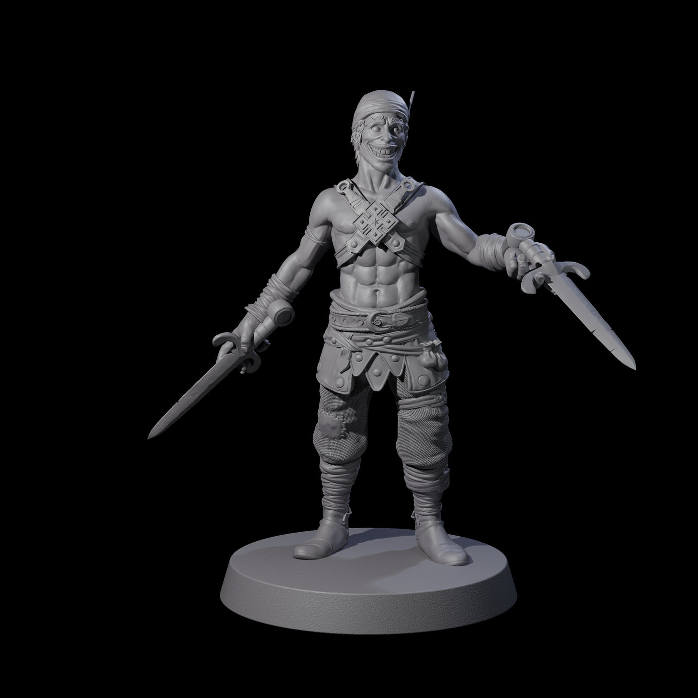 Toothy Bandit E Miniature for Dungeons and Dragons, Pathfinder or other TTRPGs