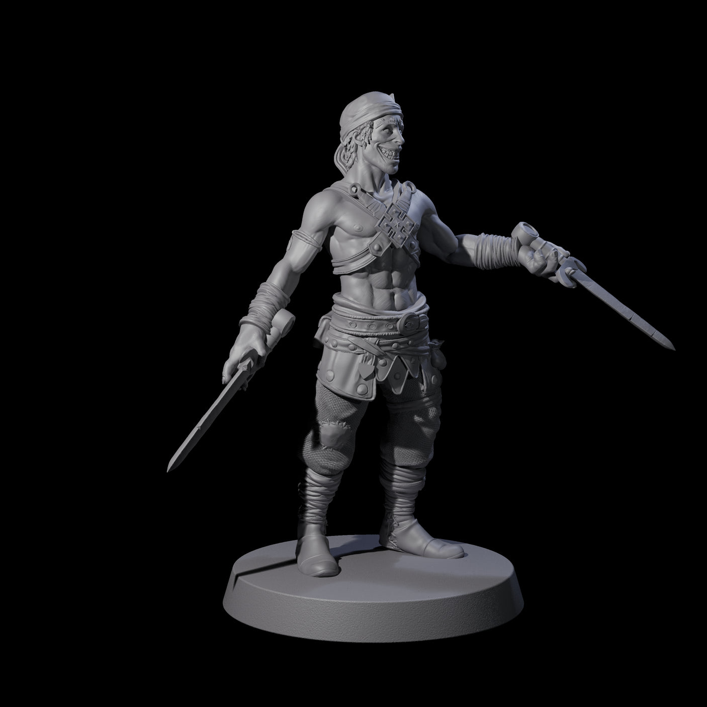 Toothy Bandit E Miniature for Dungeons and Dragons, Pathfinder or other TTRPGs