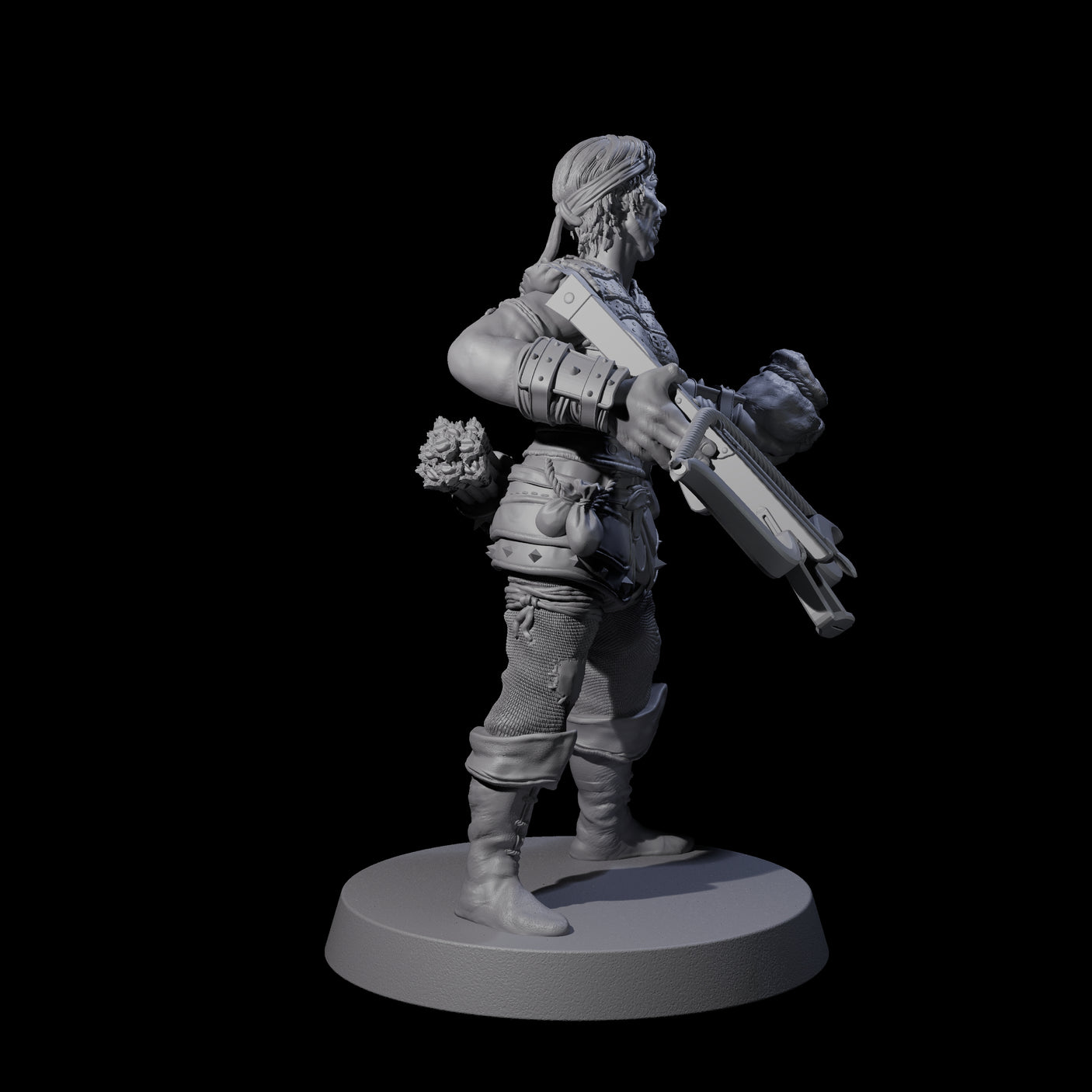 Toothy Bandit H Miniature for Dungeons and Dragons, Pathfinder or other TTRPGs