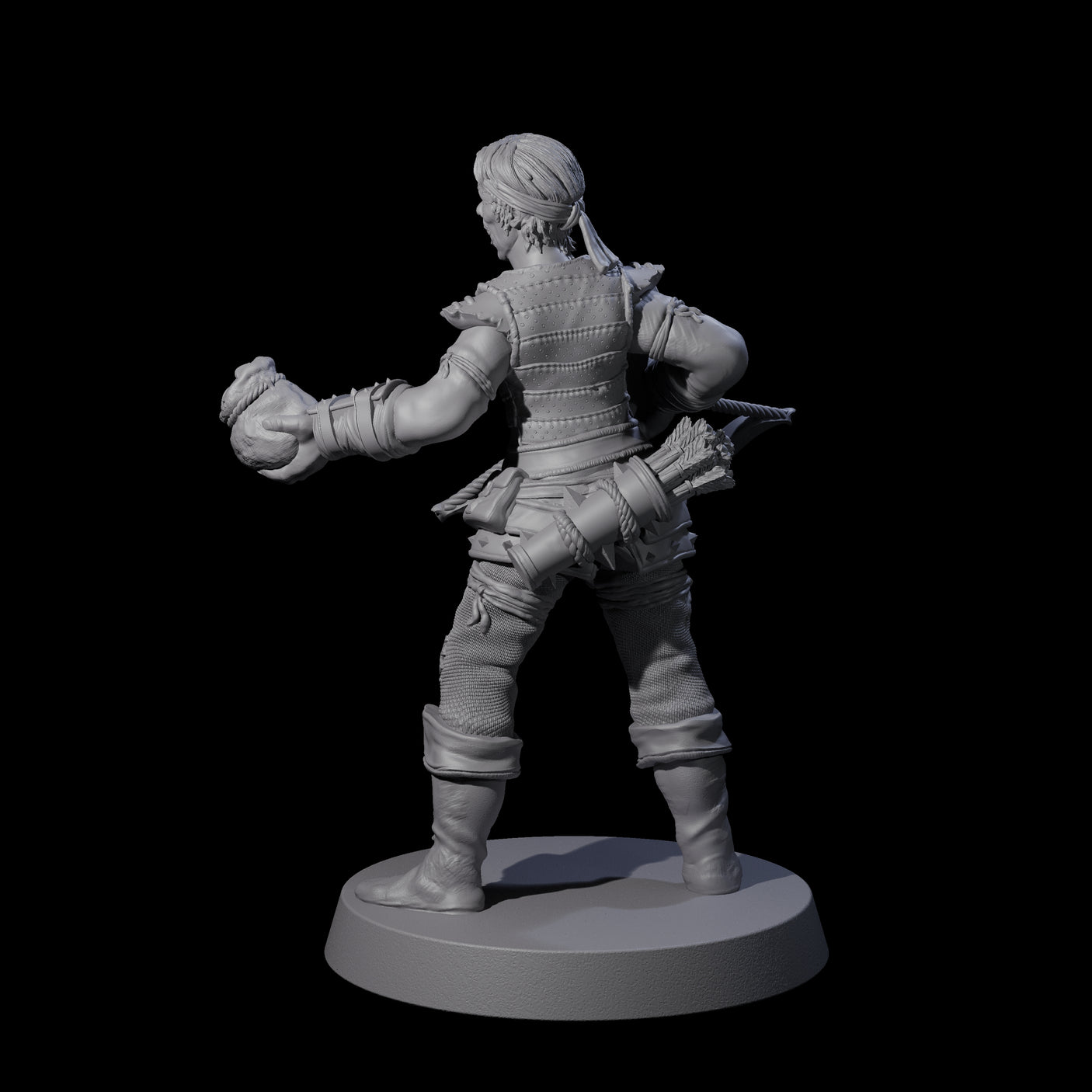Toothy Bandit H Miniature for Dungeons and Dragons, Pathfinder or other TTRPGs