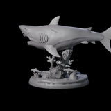 Toothy Giant Shark B Miniature for Dungeons and Dragons, Pathfinder or other TTRPGs