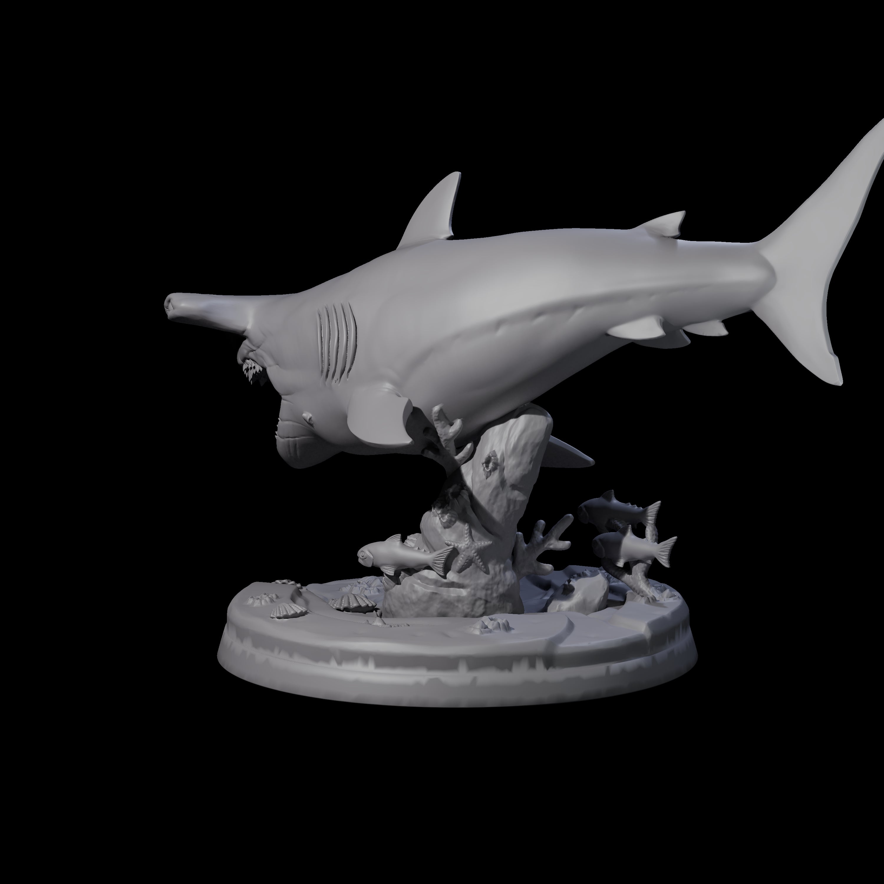 Toothy Giant Shark C Miniature for Dungeons and Dragons, Pathfinder or other TTRPGs