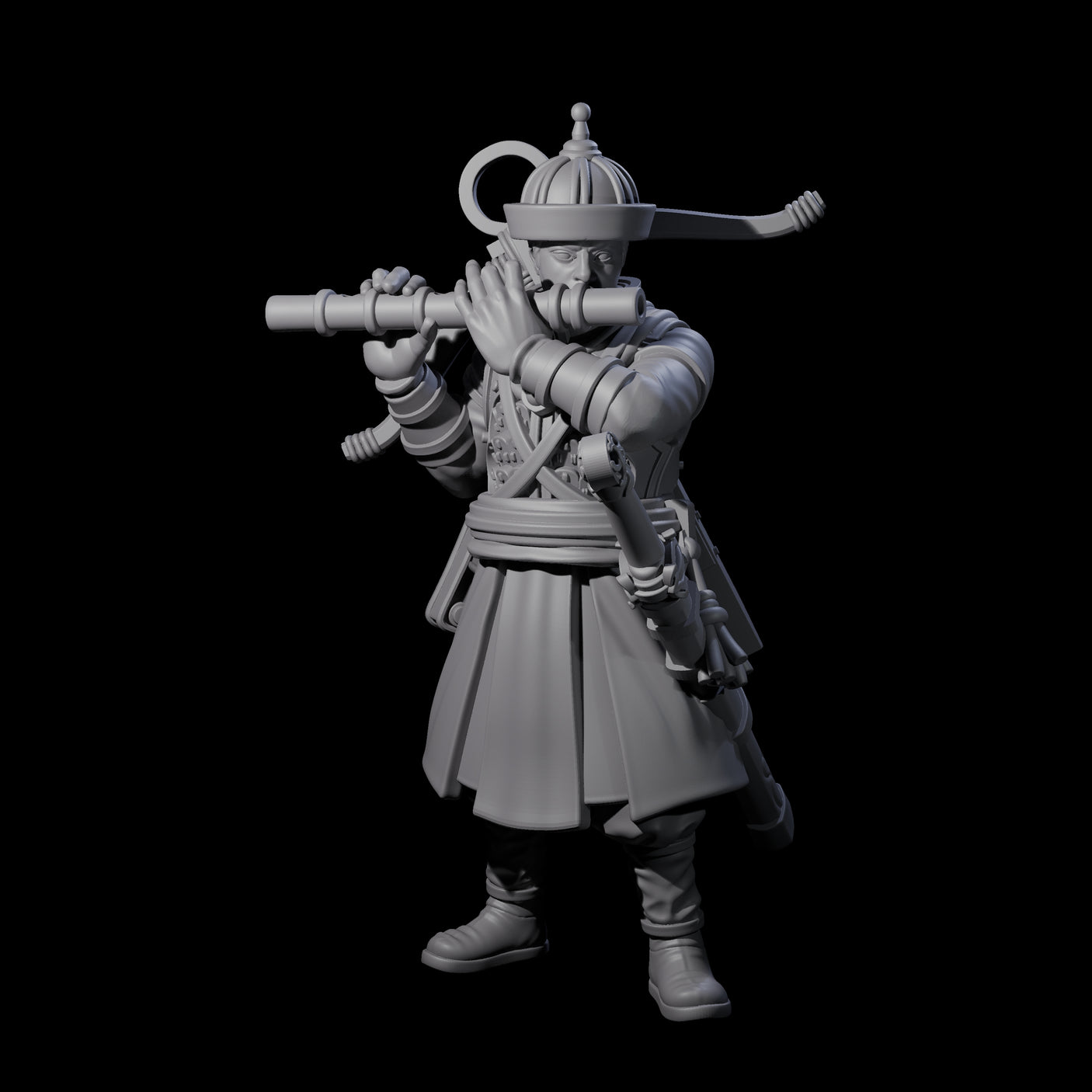 Tooting Human Crossbow Warrior Miniature for Dungeons and Dragons, Pathfinder or other TTRPGs