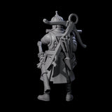 Tooting Human Crossbow Warrior Miniature for Dungeons and Dragons, Pathfinder or other TTRPGs